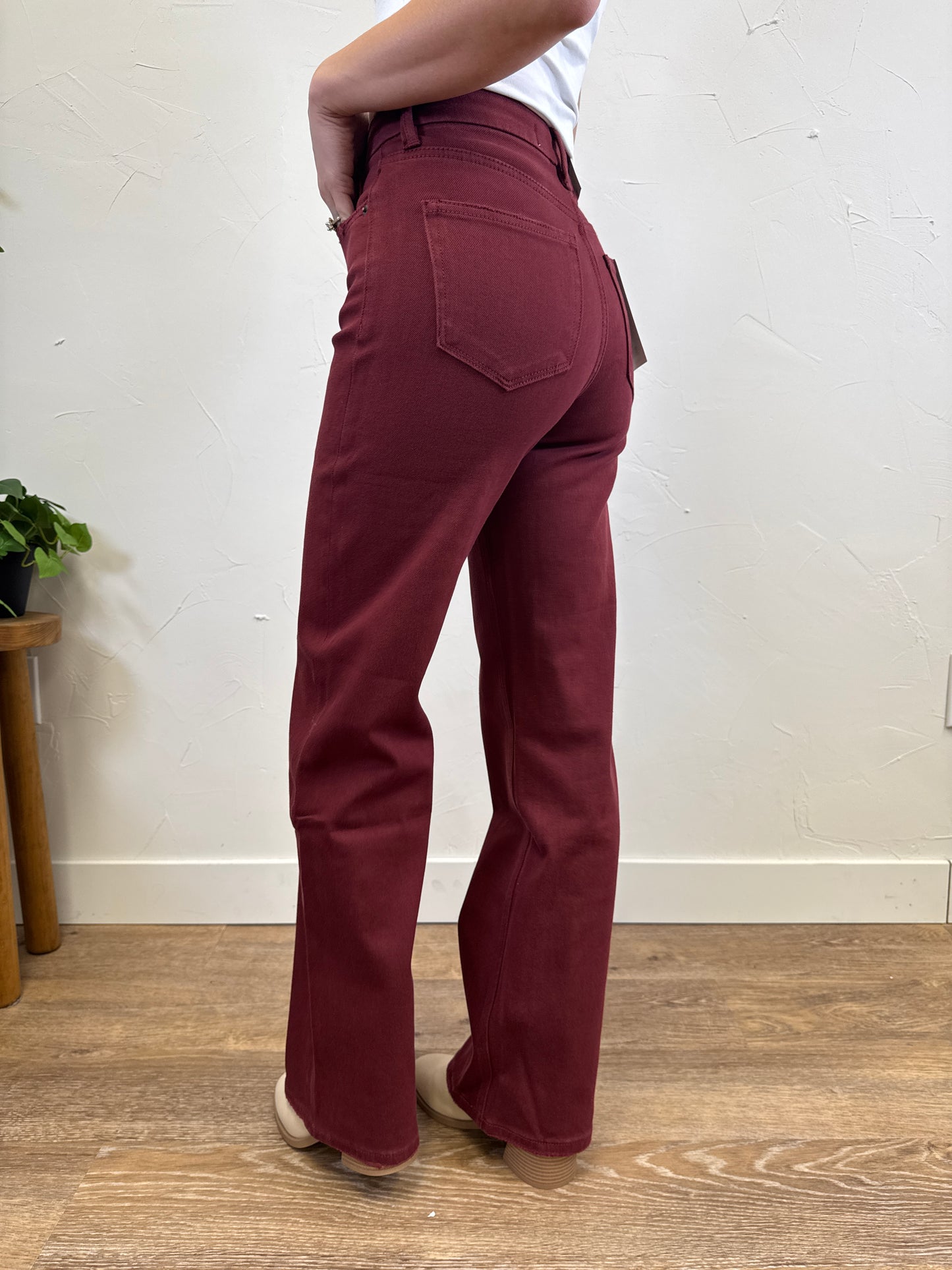 High Rise Wide Leg Mica Denim