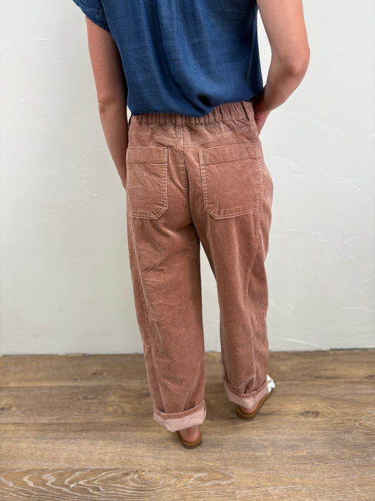Corduroy Wide Leg Pants