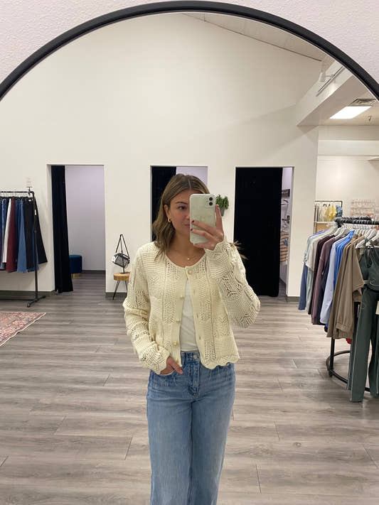 Button Up Knit Cardigan