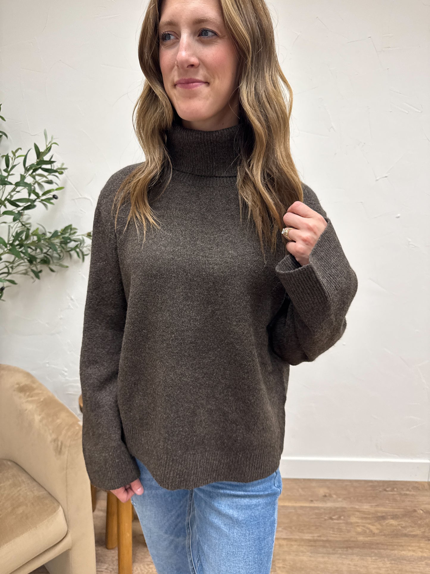 High Collar Neck Sweater