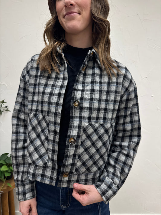 Plaid Short Jacket