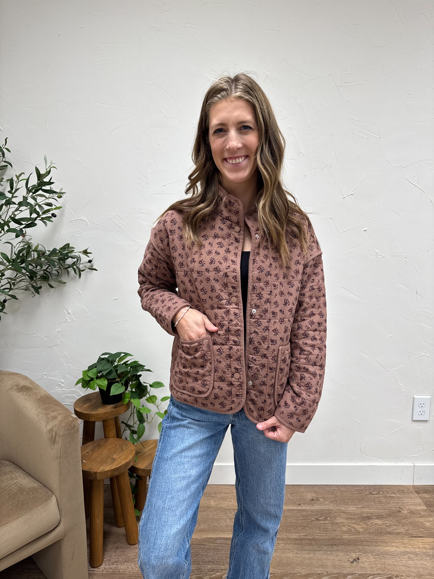 Floral Quilted Jacket