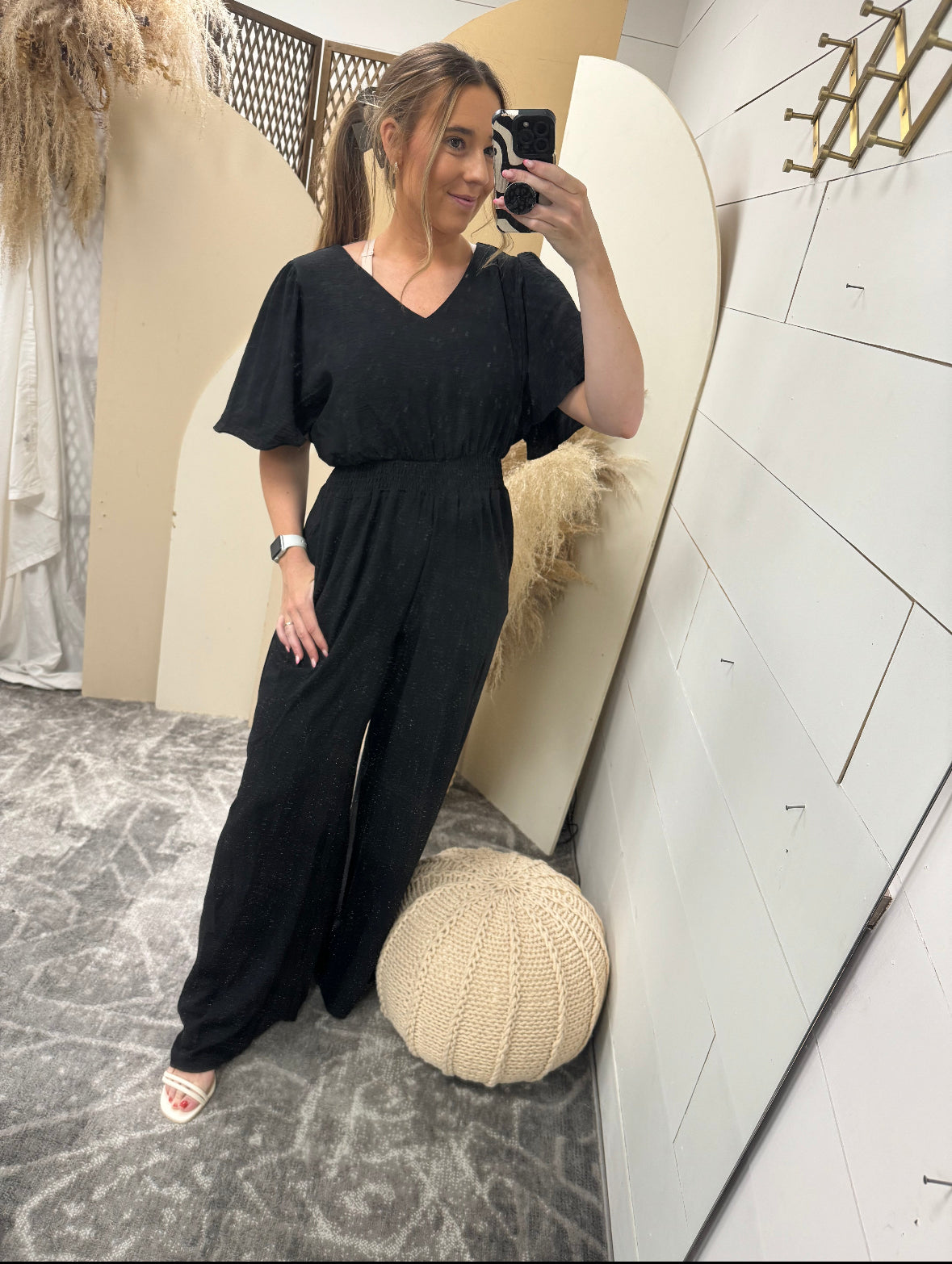 Flounce Wide Leg Jumpsuit