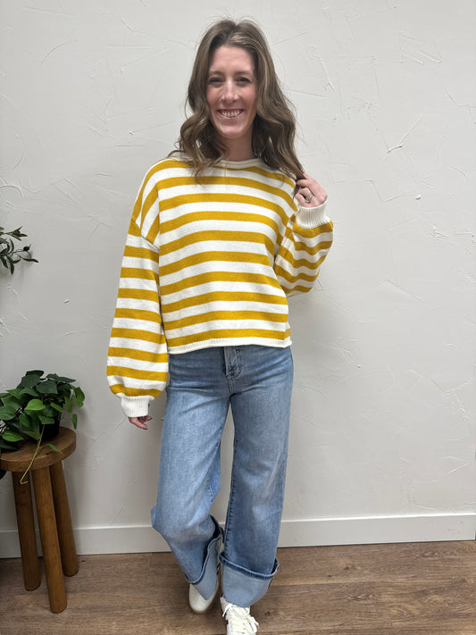 Striped Sweater Top