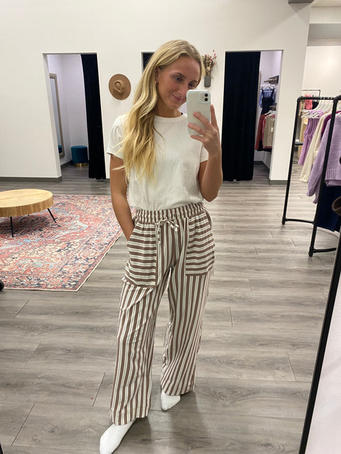 Striped Knit Pants