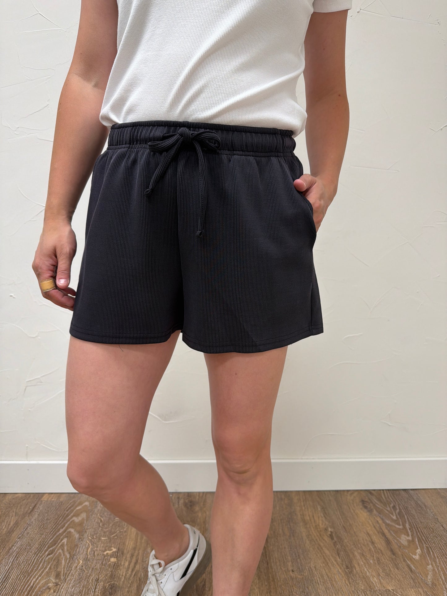 Luxe Sand Wash Rib Classic Tee Set