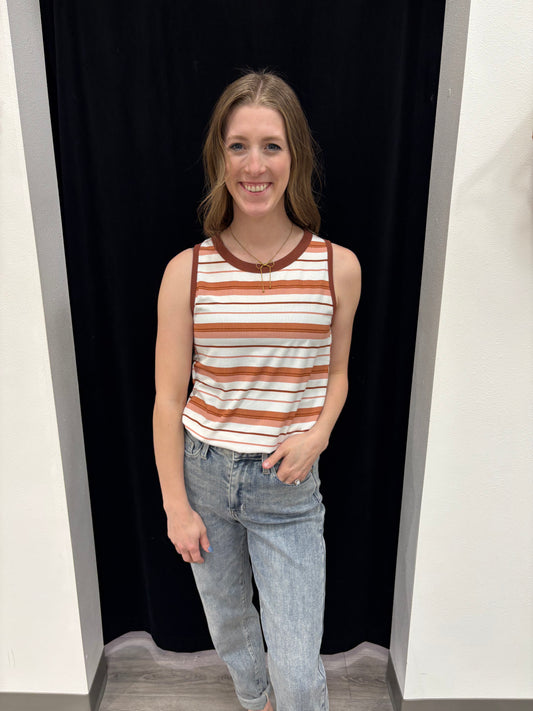Striped Multi Color Tank Top