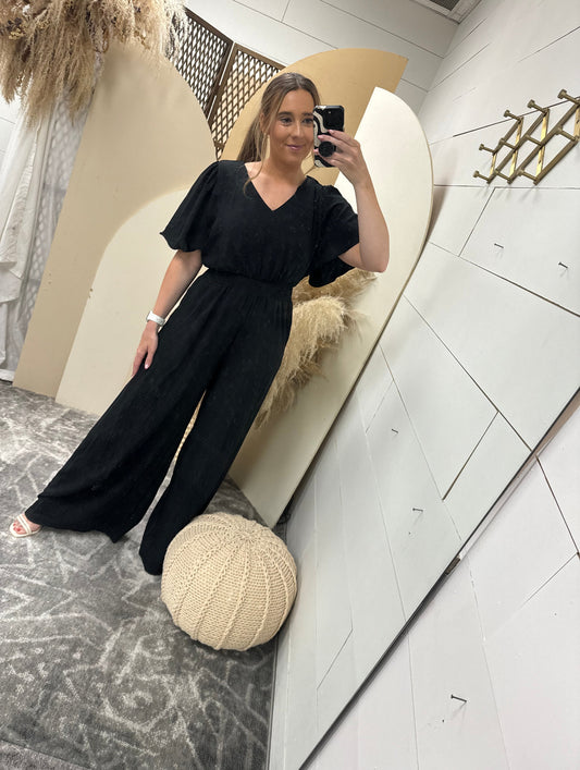 Flounce Wide Leg Jumpsuit