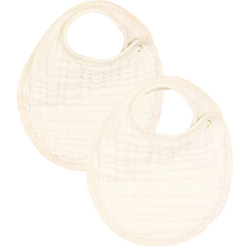 Muslin Bib 2 pack- cream
