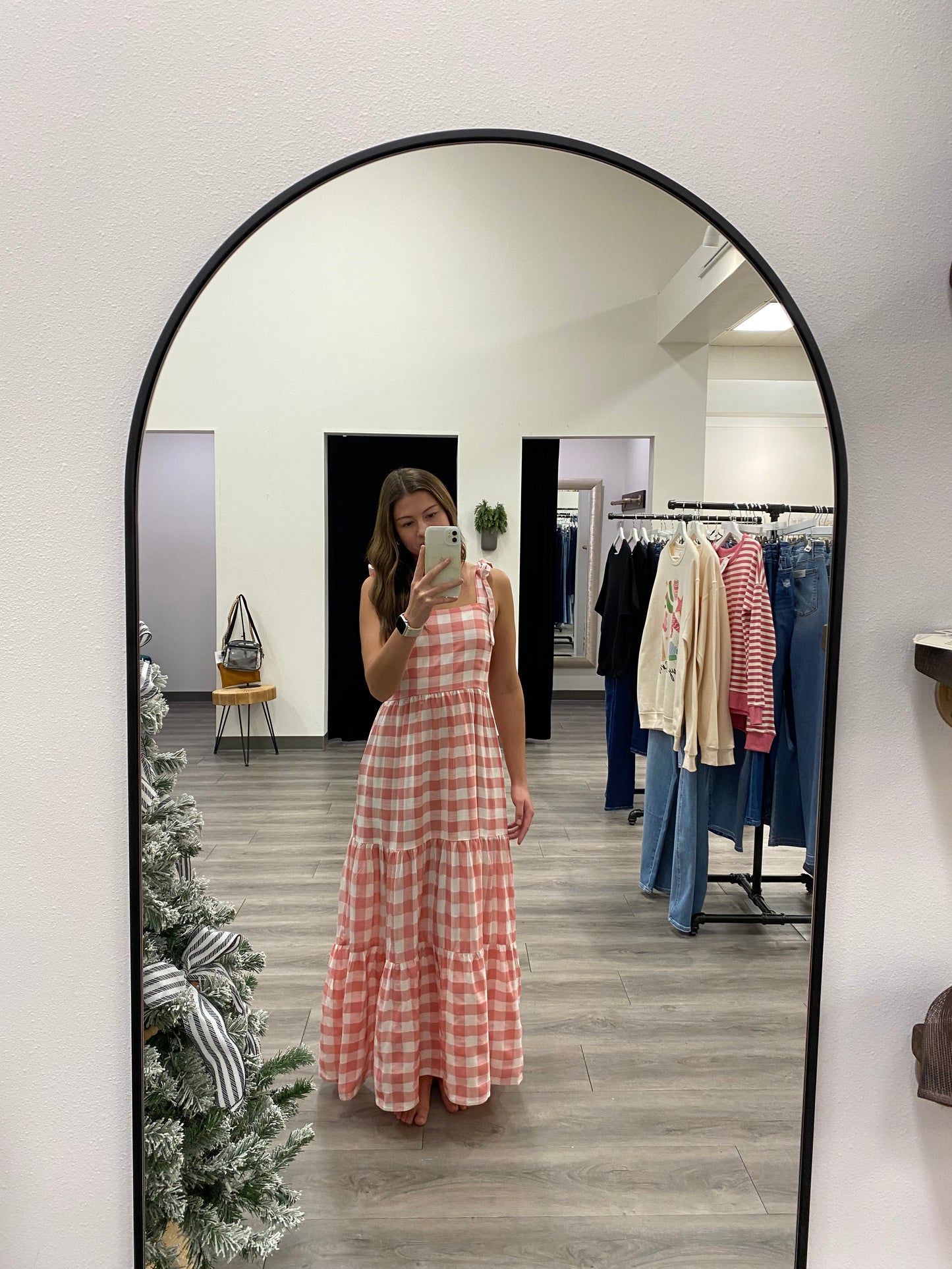 Gingham Maxi Dress