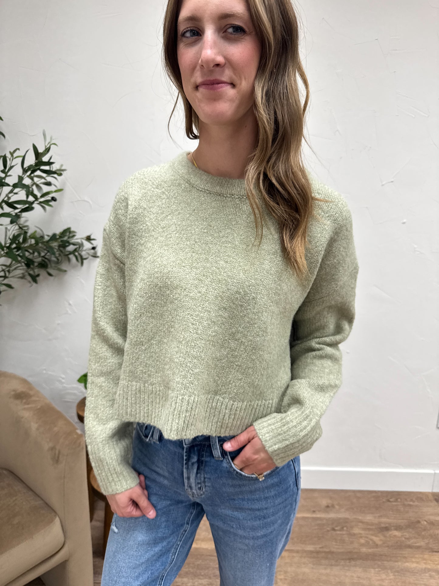 Round Neck Casual Knit Top