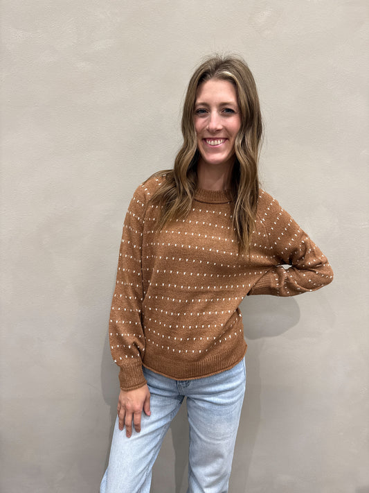 Textured Stripe Pullover
