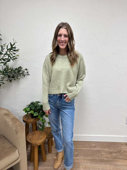 Round Neck Casual Knit Top