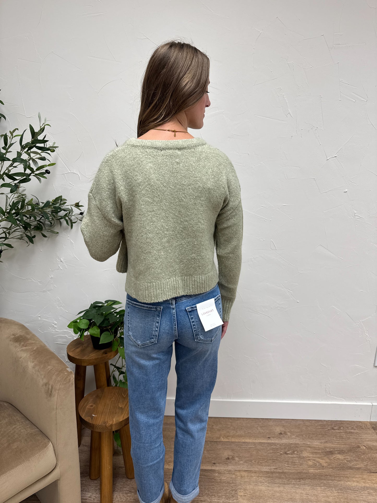 Round Neck Casual Knit Top