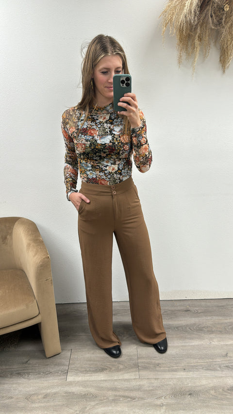 Solid wide Leg Trouser