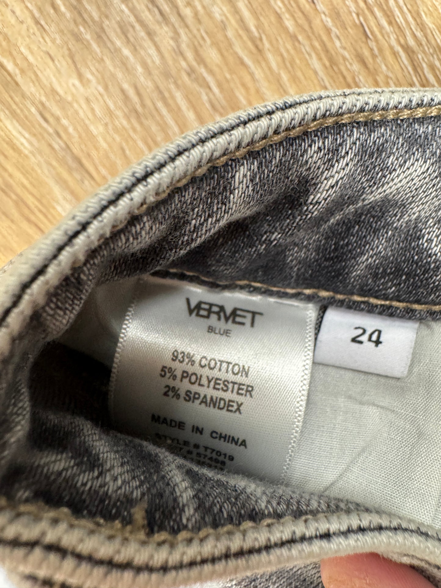 High Rise Full Length Wide Leg Jeans Vervet