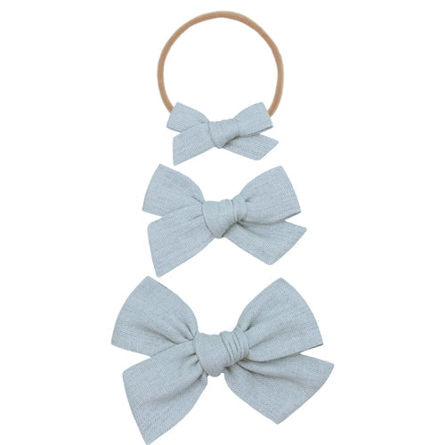 Classic Bow - Dove - Medium - Nylon Headband