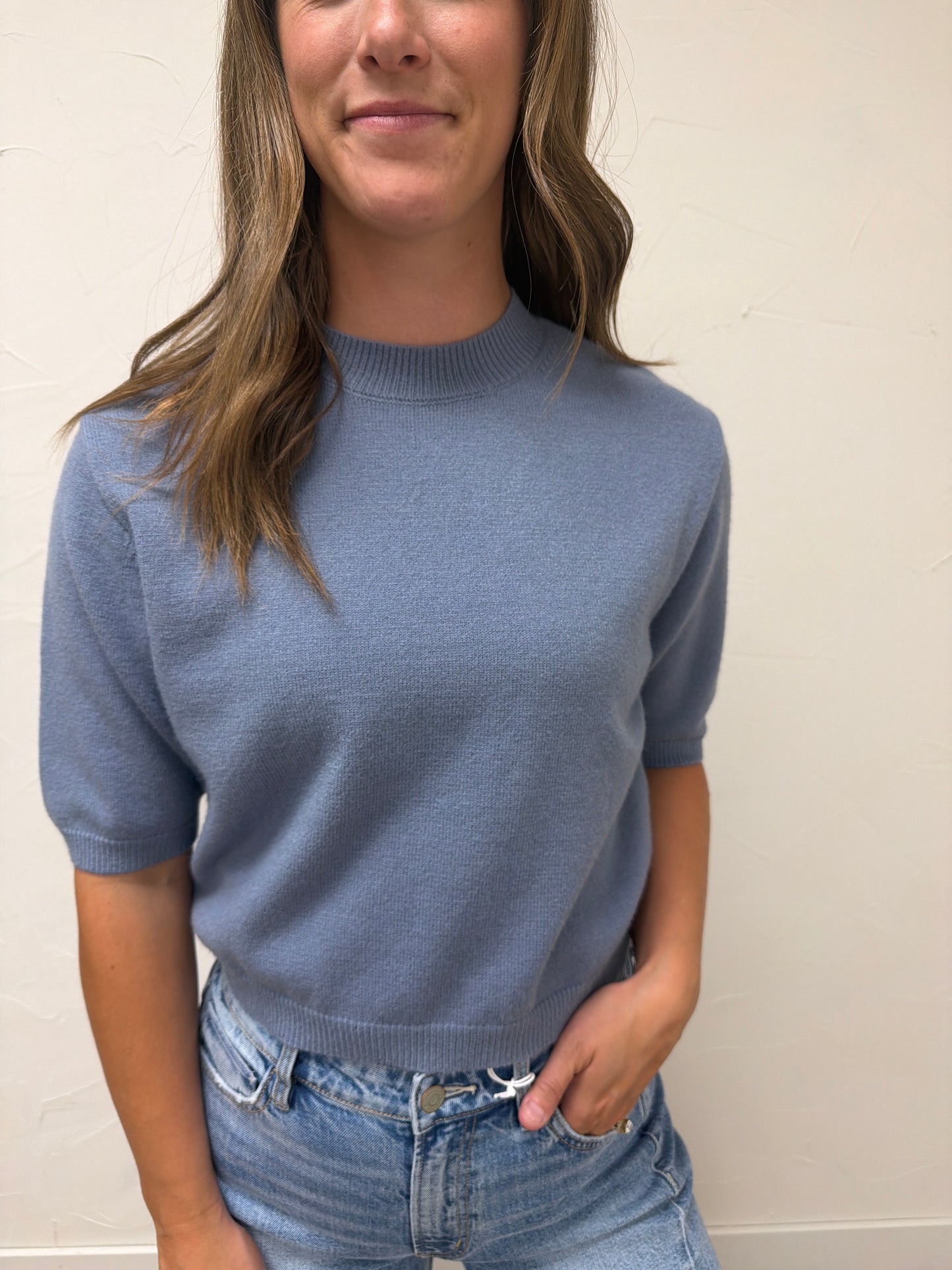 Short Sleeve Sweater Top