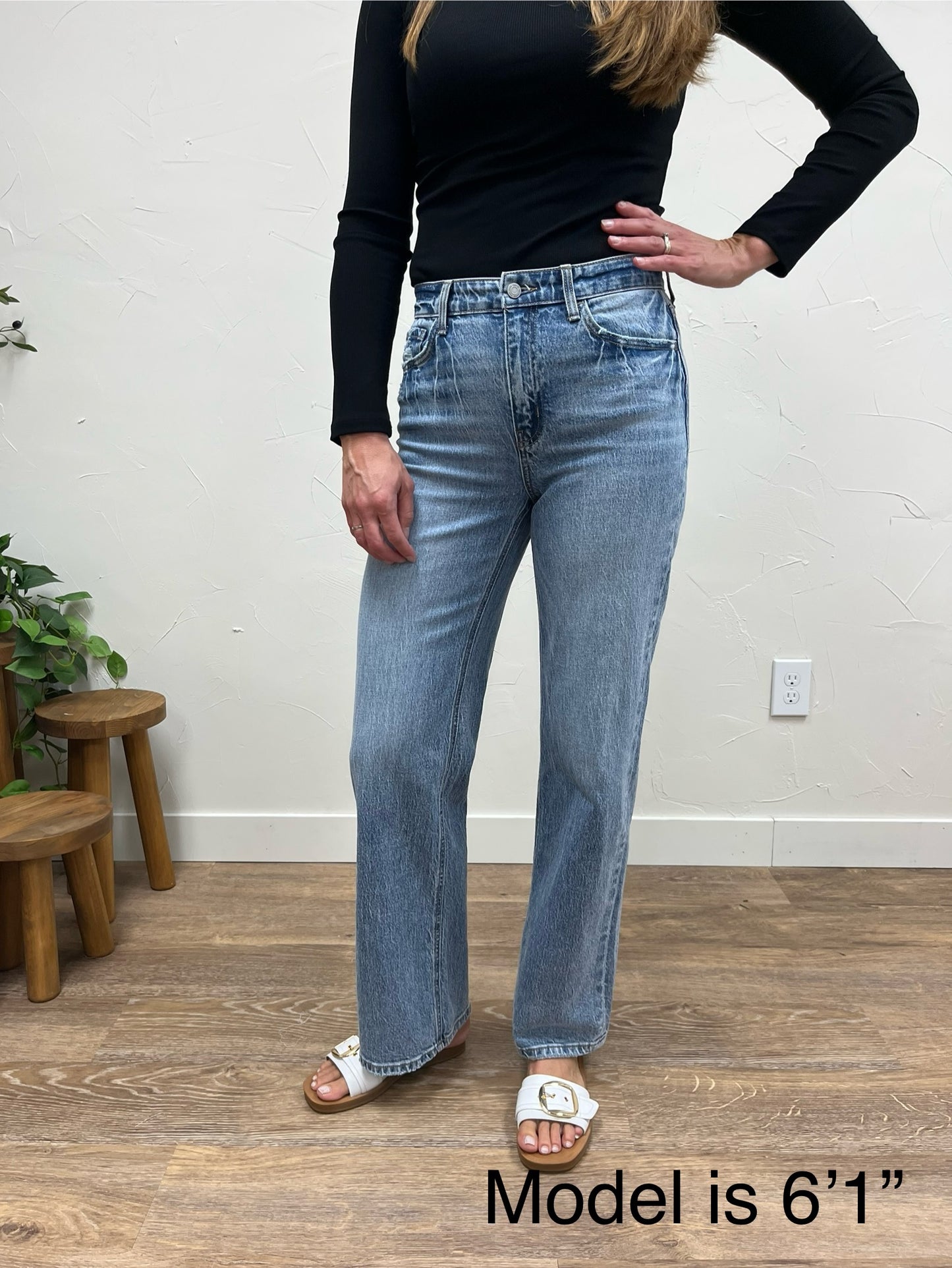 90's Wide Leg Vervet Denim