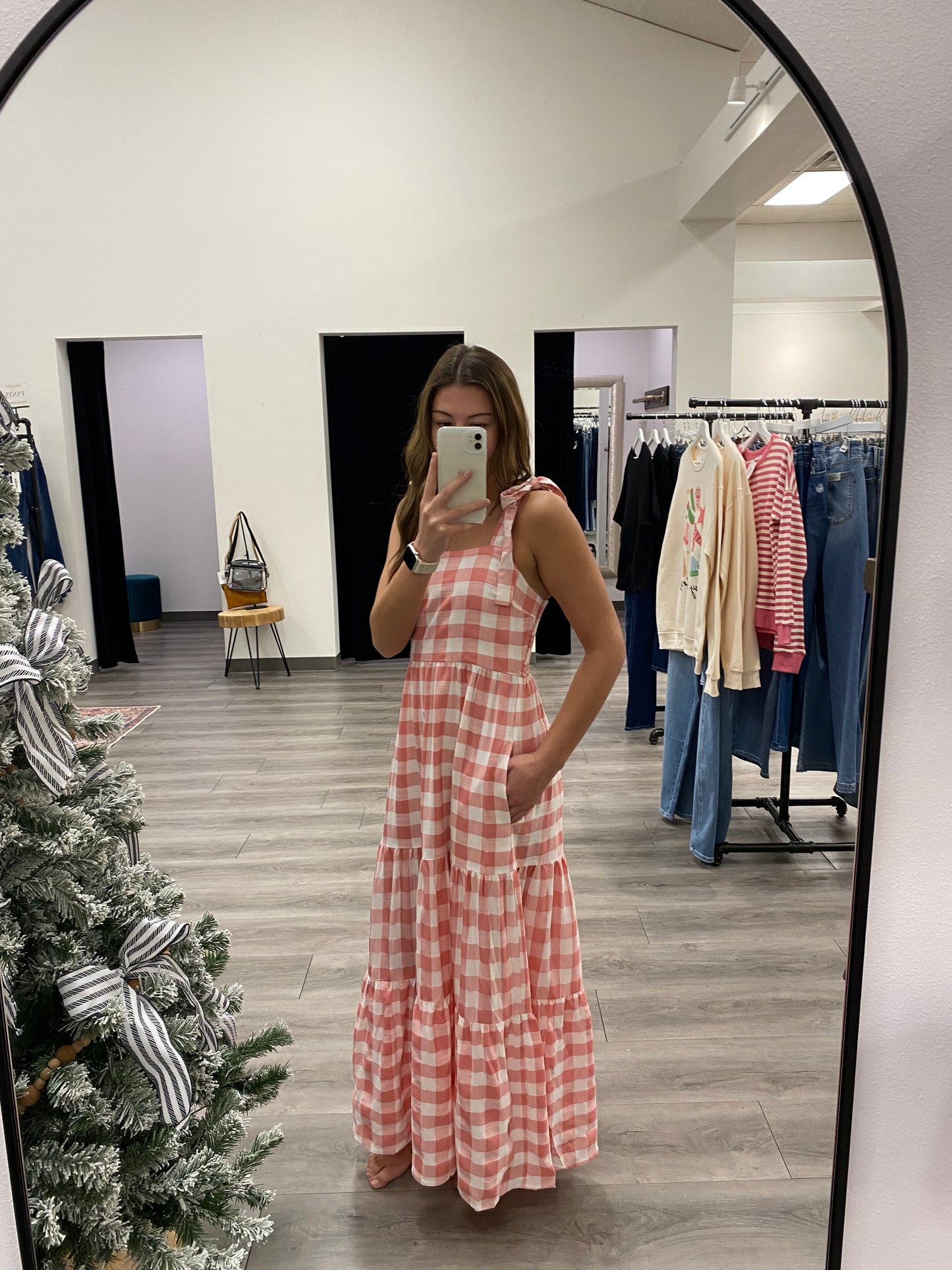 Gingham Maxi Dress