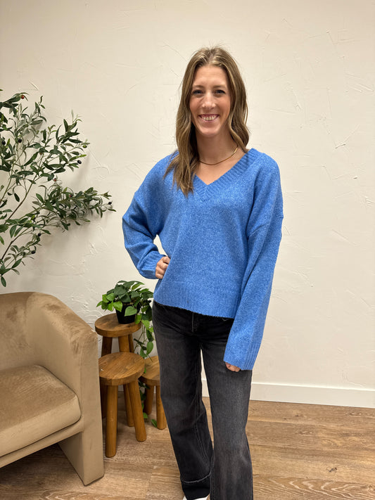 V neck Knit Sweater