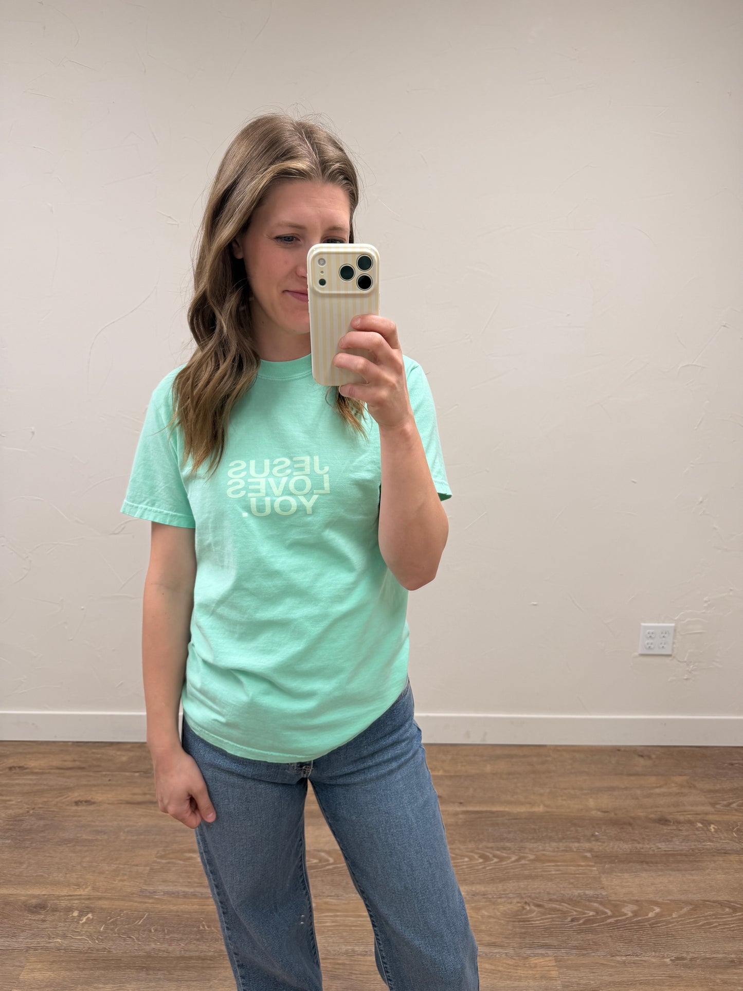 Jesus Loves Me Tee (Green)