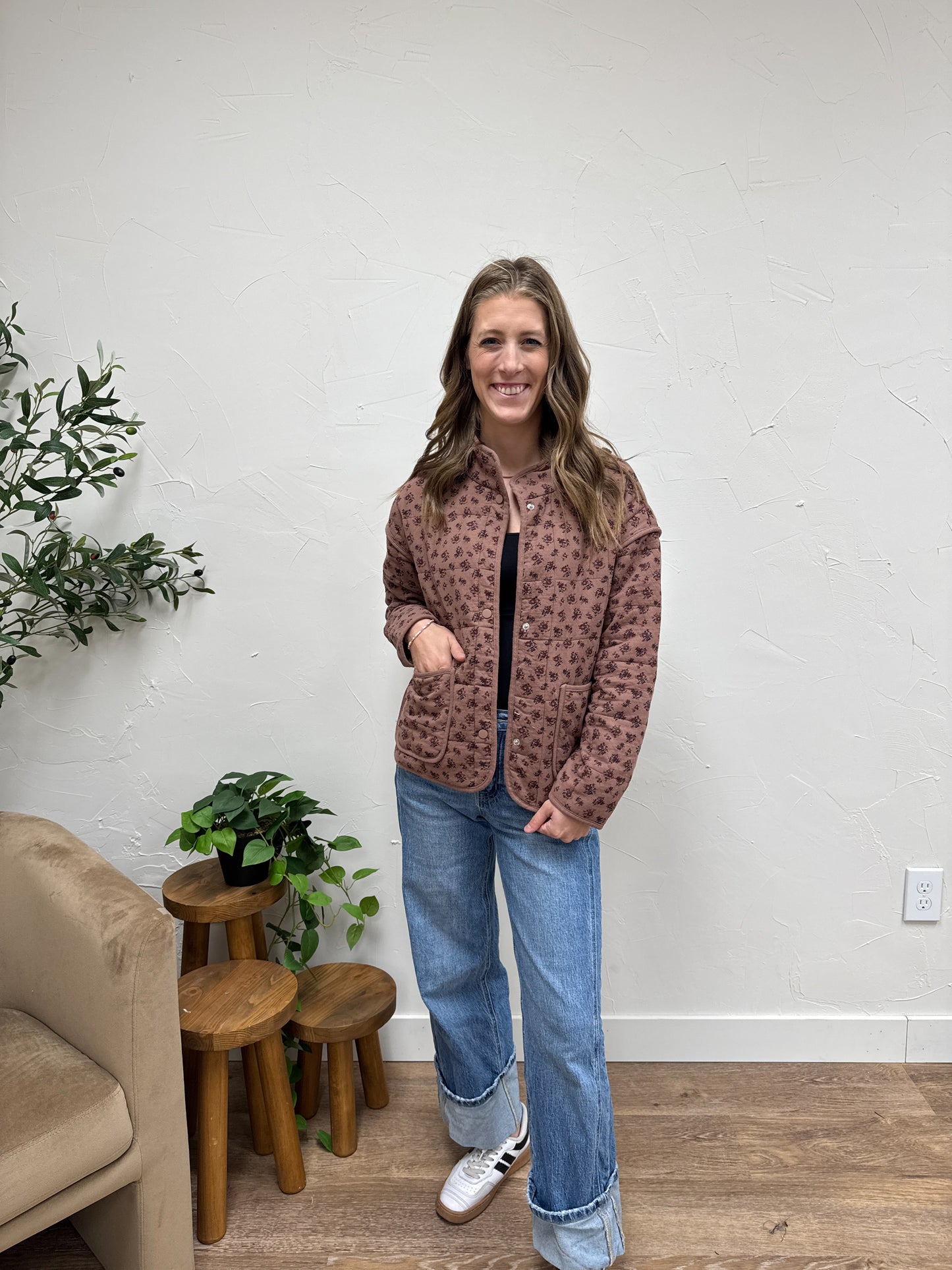 Floral Quilted Jacket