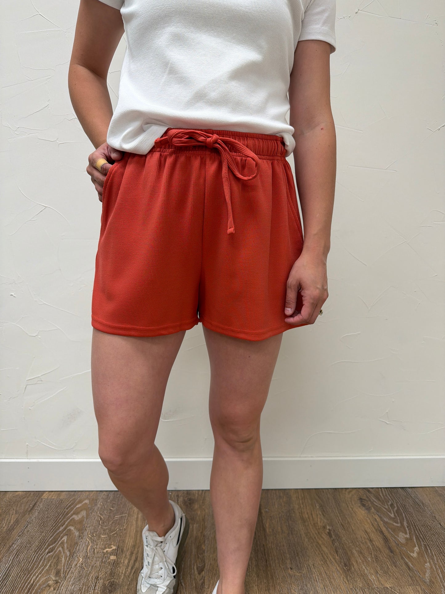 Luxe Sand Wash Rib Classic Tee Set
