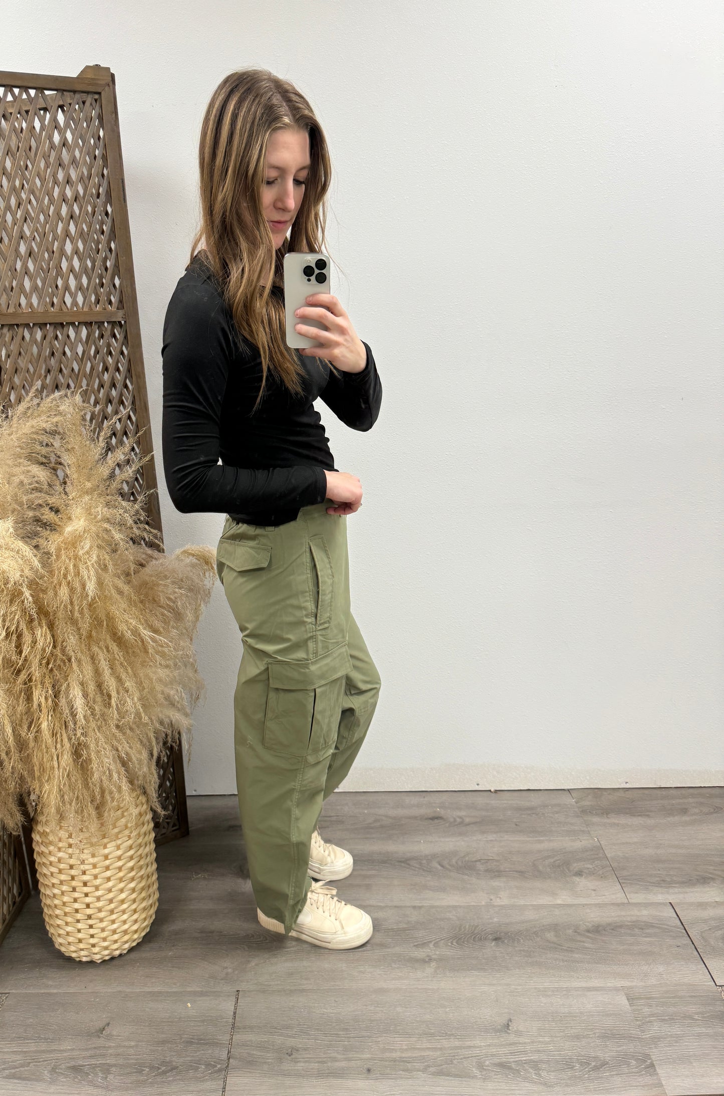 Cargo Pants With Elastic Waist Band