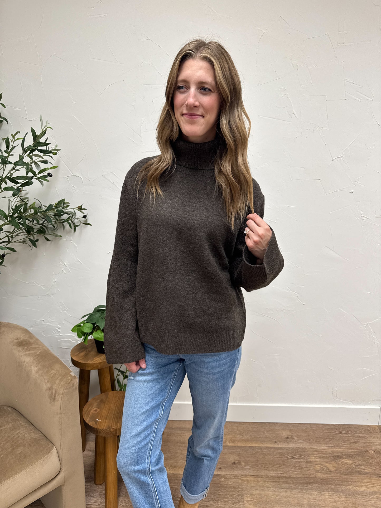 High Collar Neck Sweater