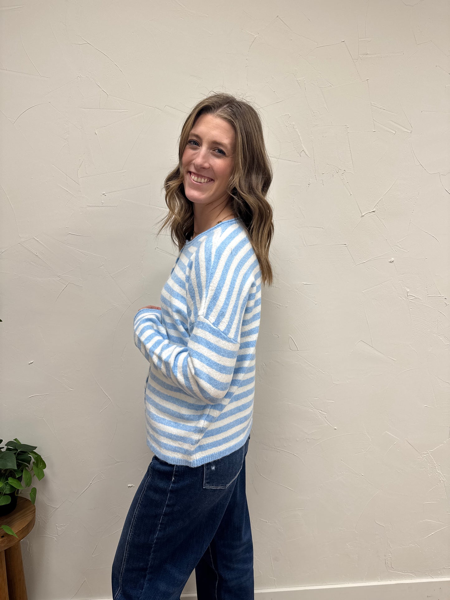 Striped Sweater Cardigan