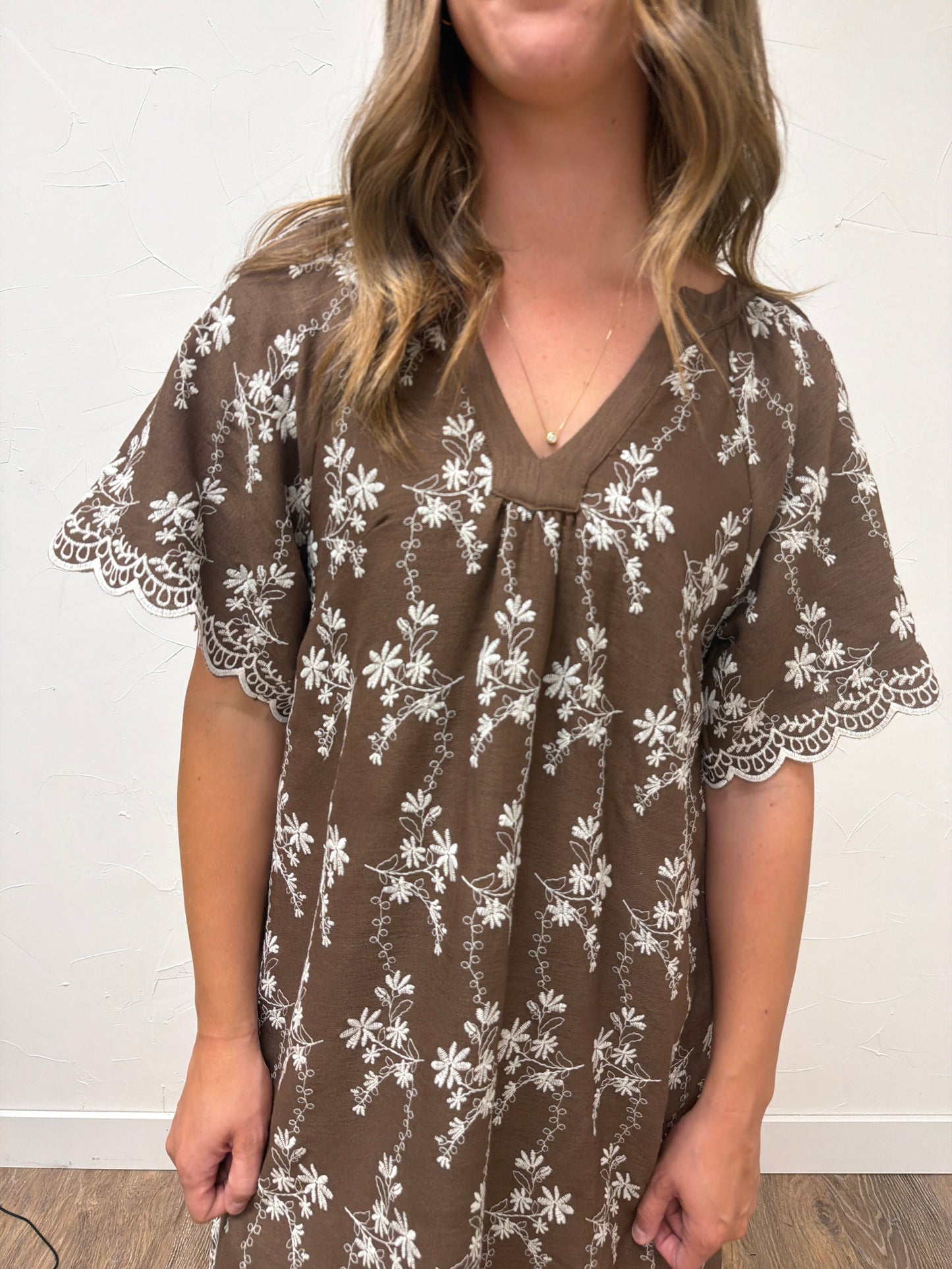 Short Sleeve Shift Dress