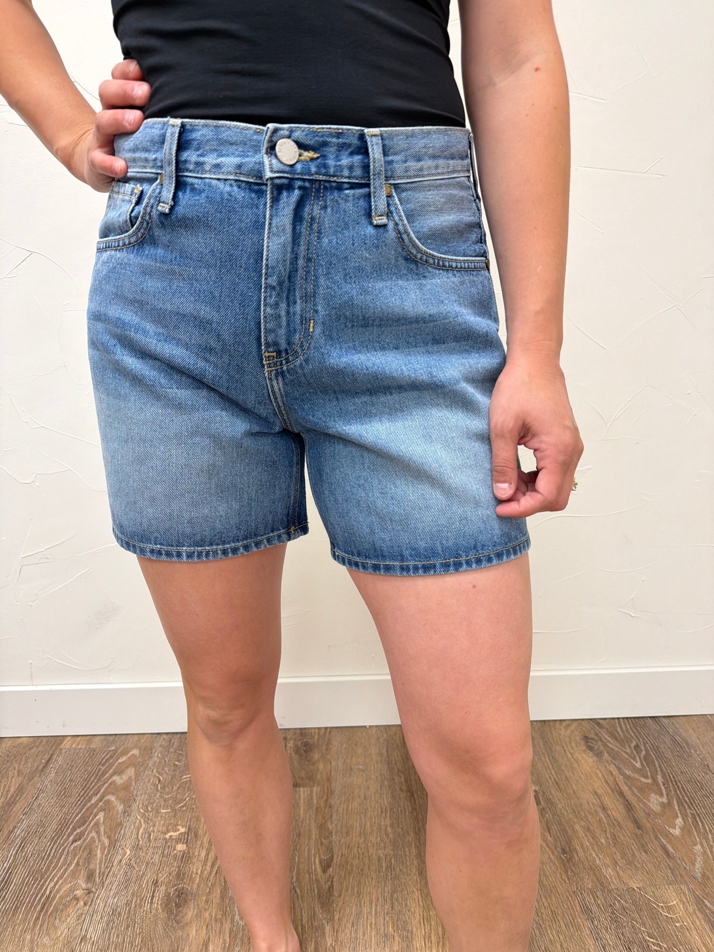 Light Weight Just Black Denim Shorts