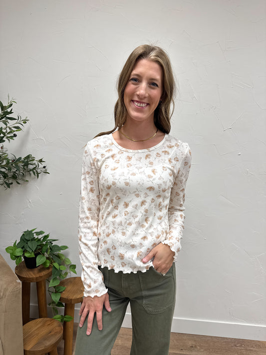 Long Sleeve Ribbed Tee