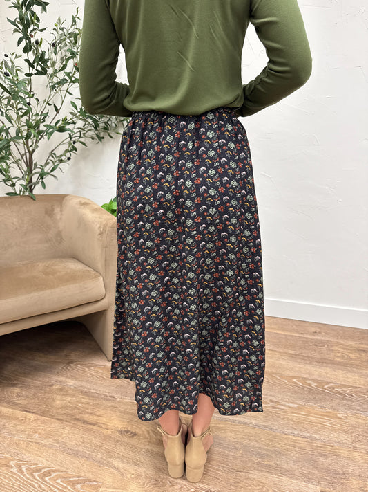 Floral Midi Skirt