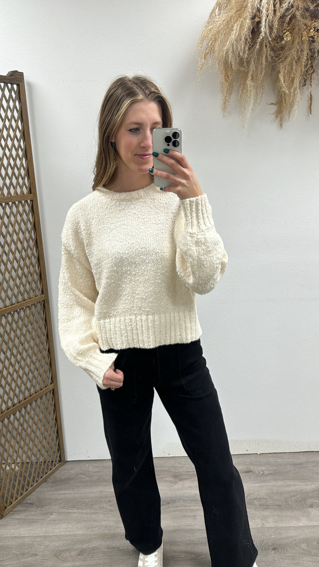 Everlee Loose Fit Soft Sweater Top