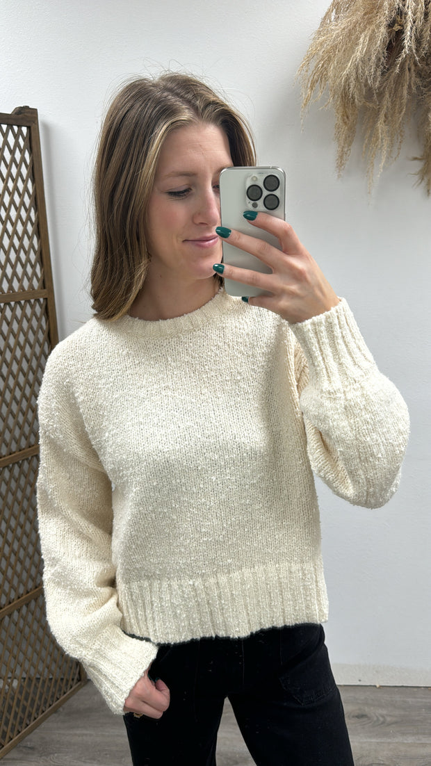 Everlee Loose Fit Soft Sweater Top