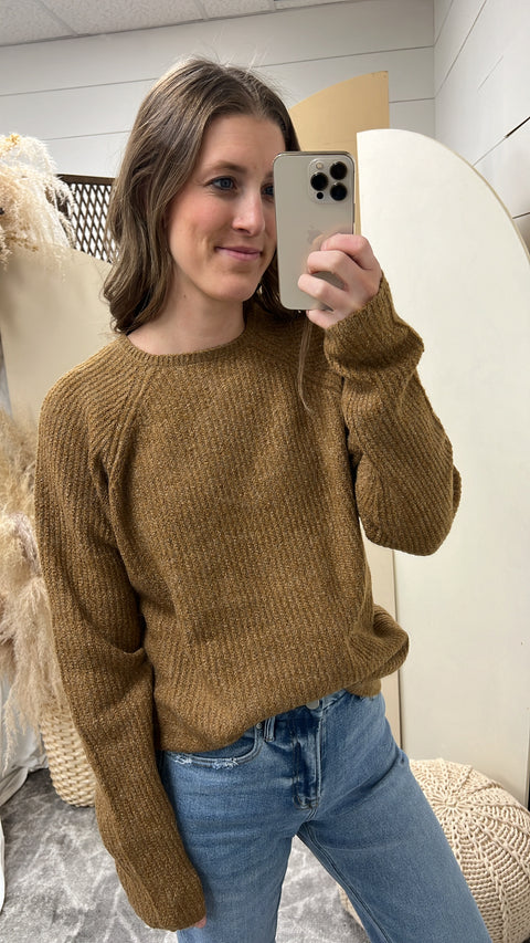 Raglan Ribbed Sweater