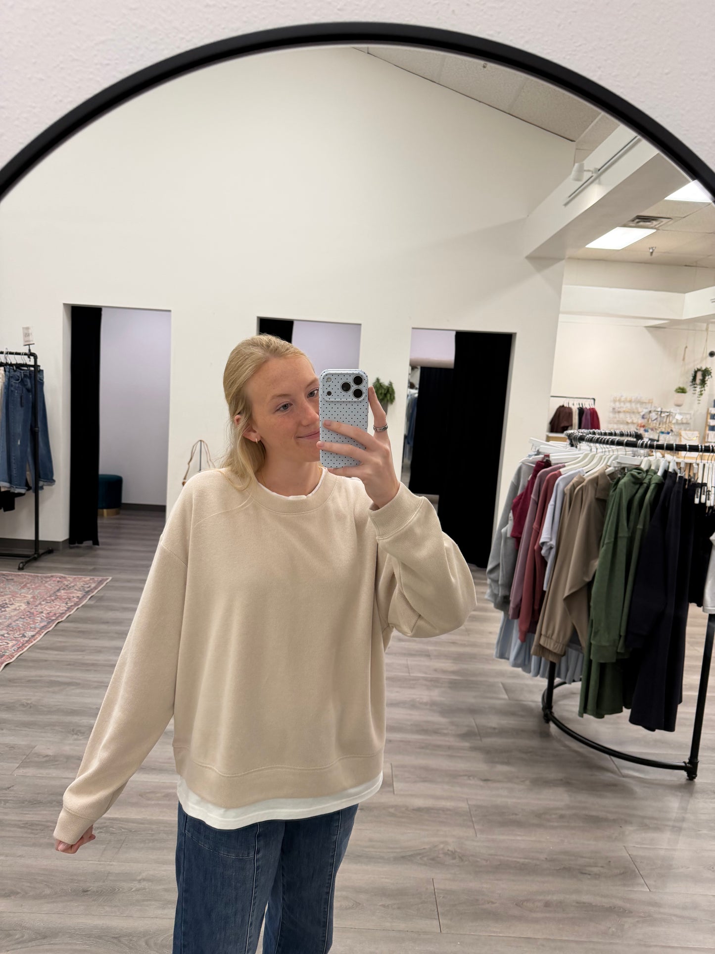 Always On Crew Twofer Pullover