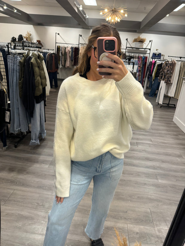 Brushed Drop Shoulder Sweater