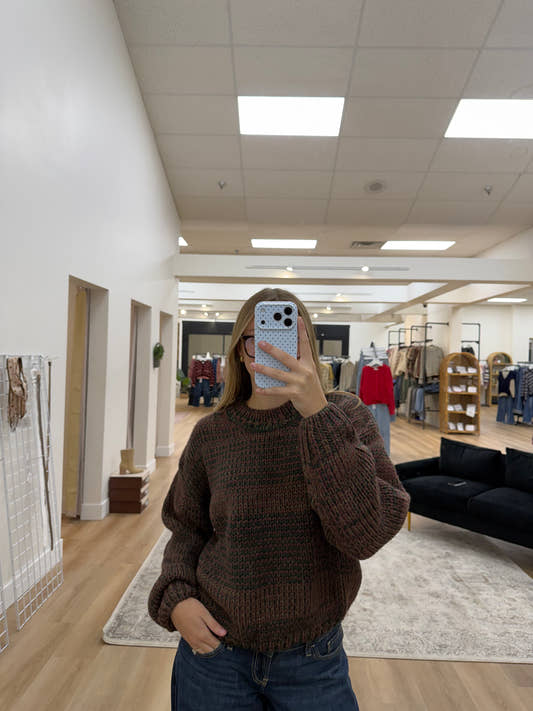 Multi Color Crochet Sweater