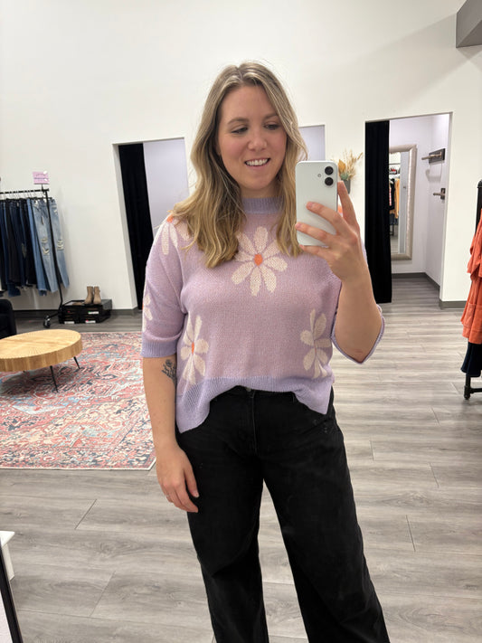 Floral Light Weight Sweater