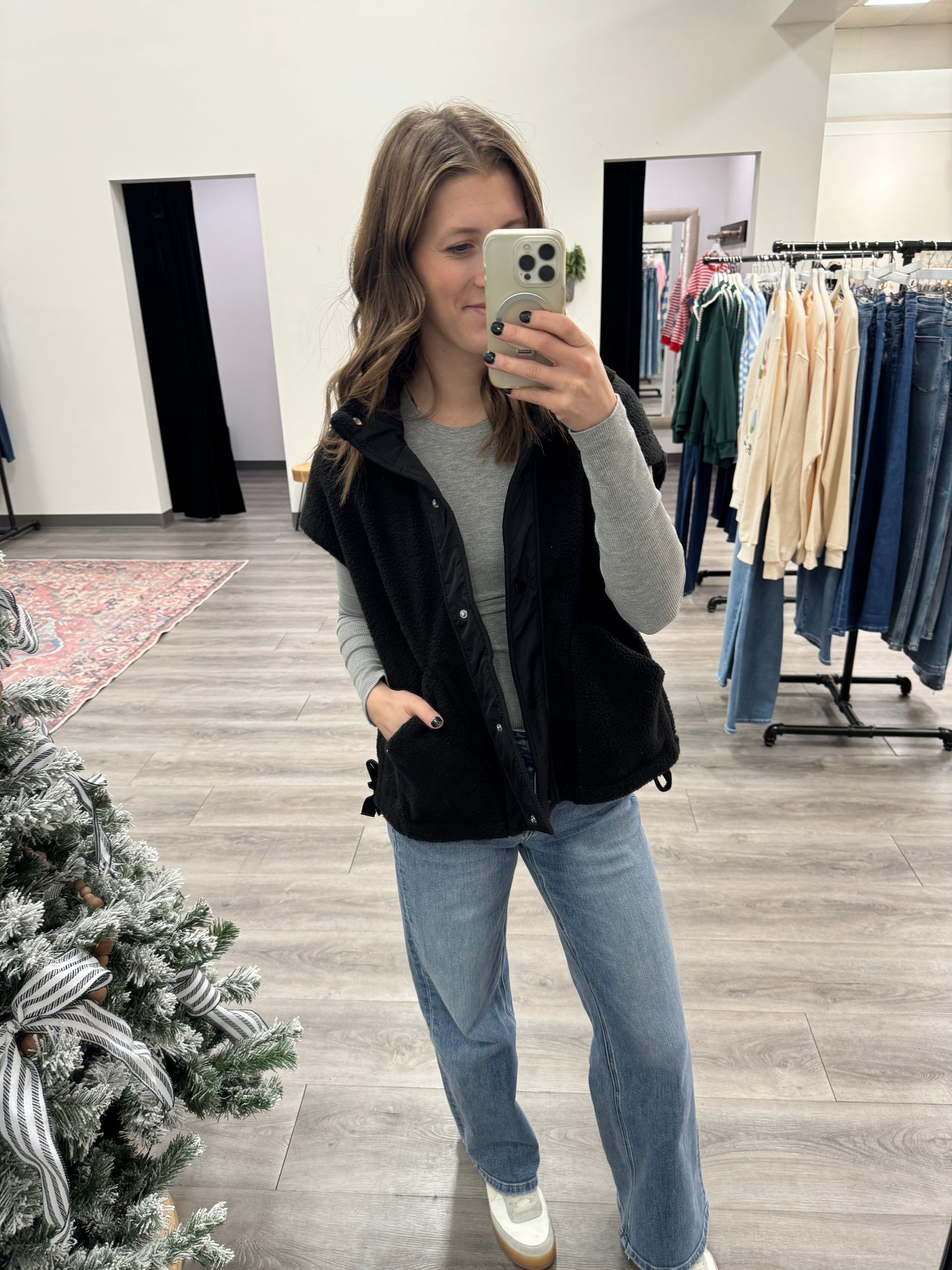 Fleece Vest with Side Ties