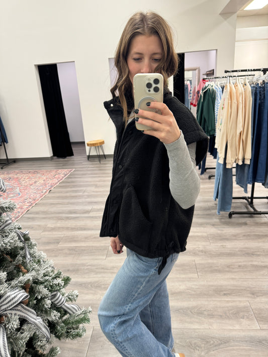 Fleece Vest with Side Ties