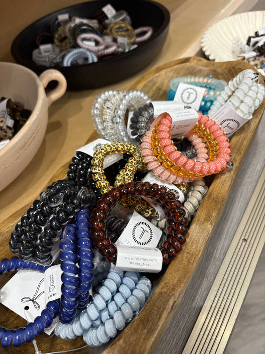 Group view of Large Hair Teleties showing multiple color options — Three:Twelve Boutique