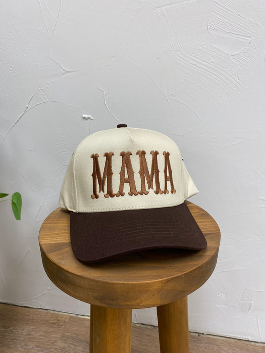 Mama Baseball Cap Brown