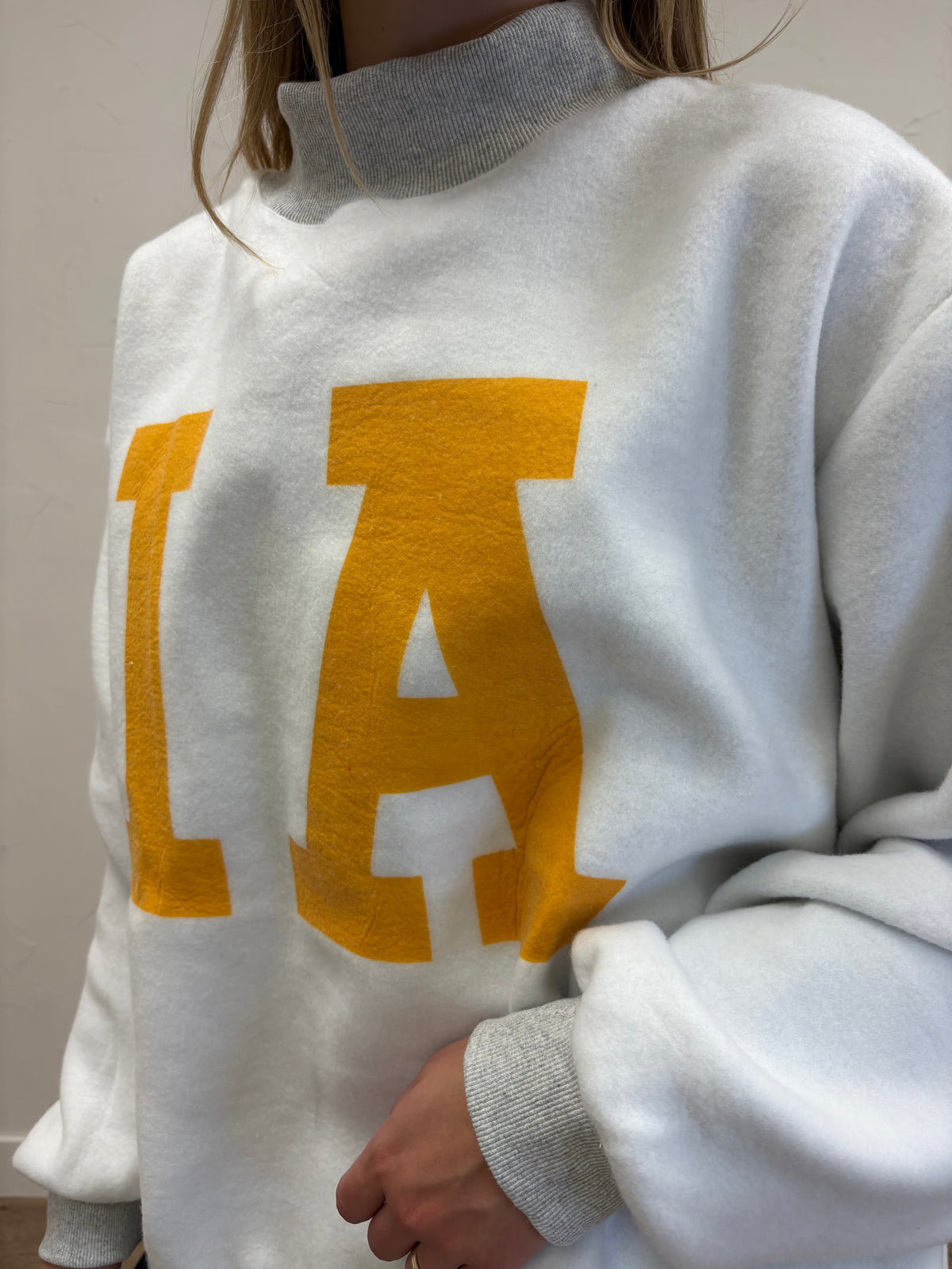 Iowa + IA Reversible Mock Neck Sweatshirt