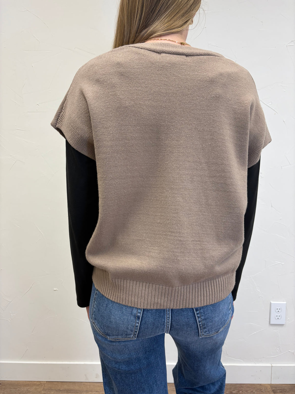 Button Down Thick Sweater Vest
