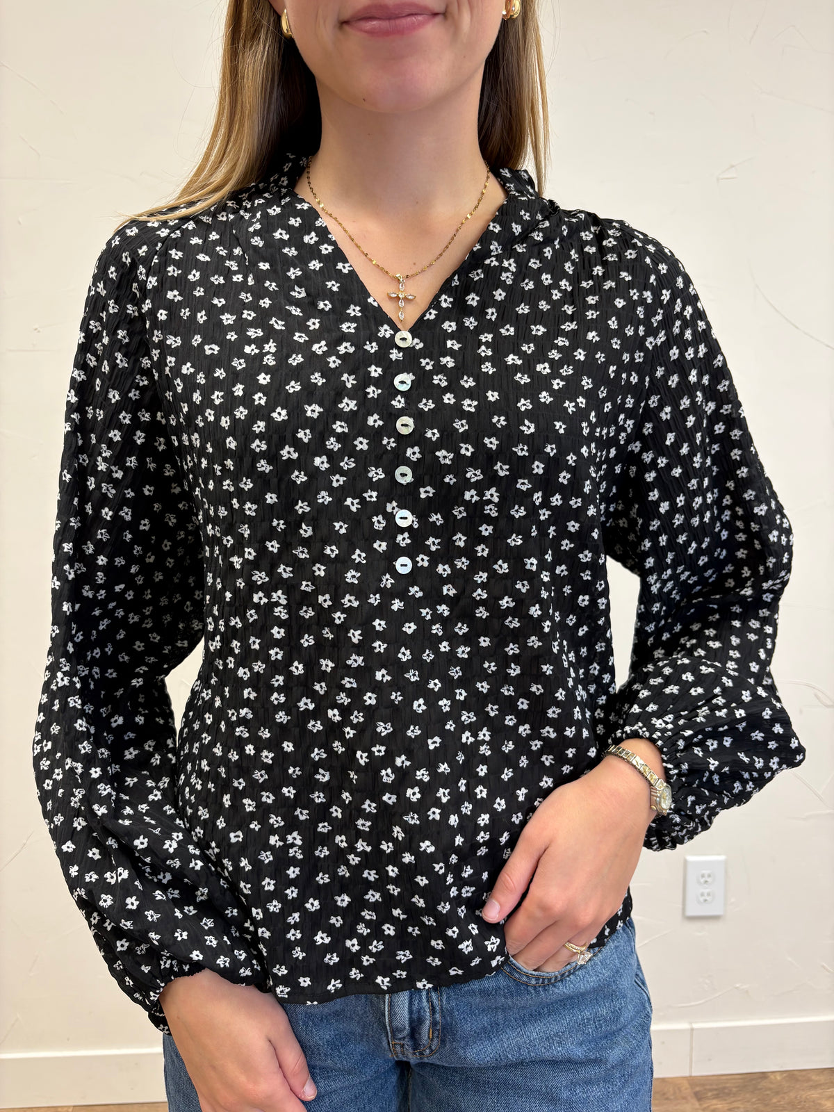 Boho Button Blouse
