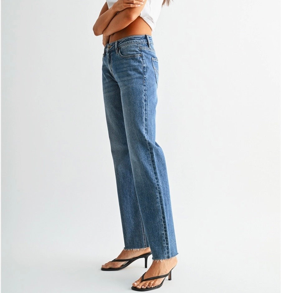 Mid-Rise Straight Leg